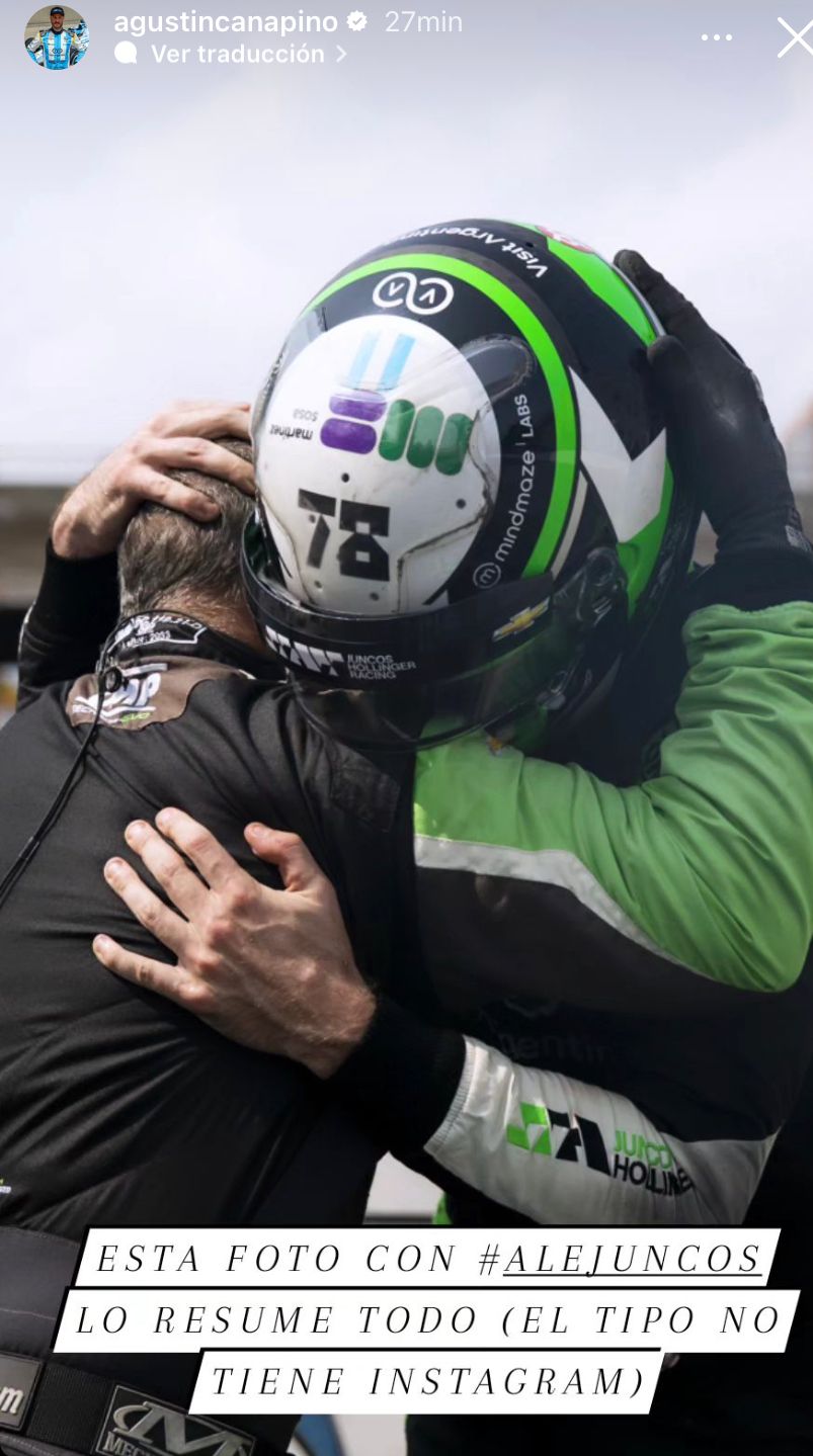 La Emotiva Foto Que Subi Canapino Tras Su Gran Carrera En Toronto